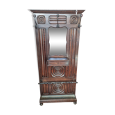 Breton carved wood cloakroom, 1930