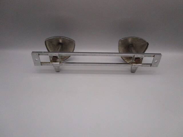 Vintage chrome metal coat rack