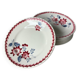 Digoin Sarreguemines dessert plates