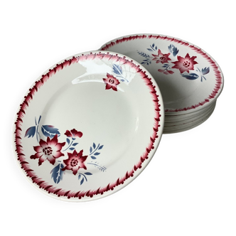 Digoin Sarreguemines dessert plates