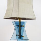 Italian lamp, glass base, 60s