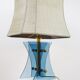 Lampe italienne, piètement en verre, années 60