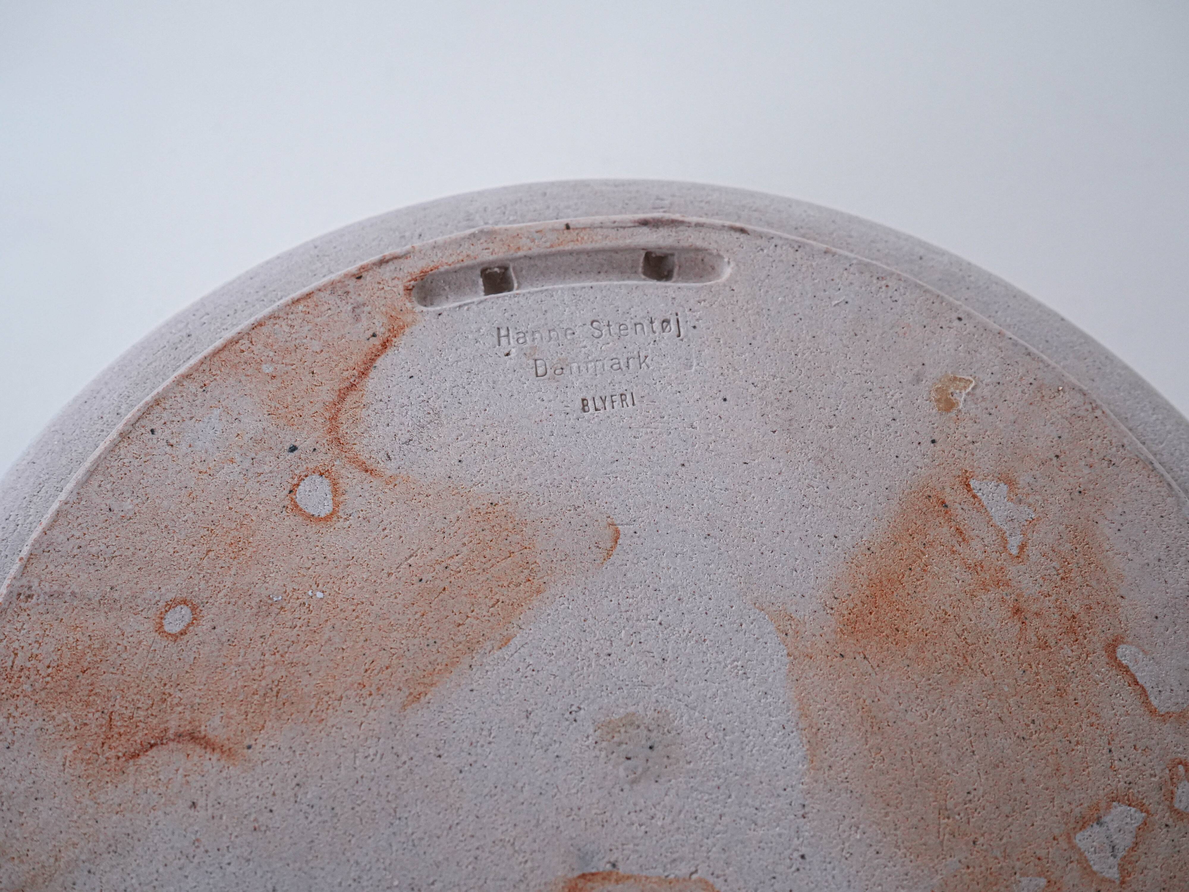 Ceramic bowl, Danish design, 1970s, manufactured by Hanne Stentøj
