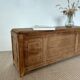 Large antique wedding chest in raw oak from the 19th century (shallow depth)