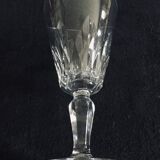 Set of 11 white wine glasses in Baccarat crystal carcassonne model