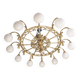 Decorative brass chandelier, 1980s