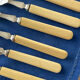Vintage fish cutlery set - Silver - 12-piece set