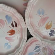 Lot de 6 assiettes à dessert salins