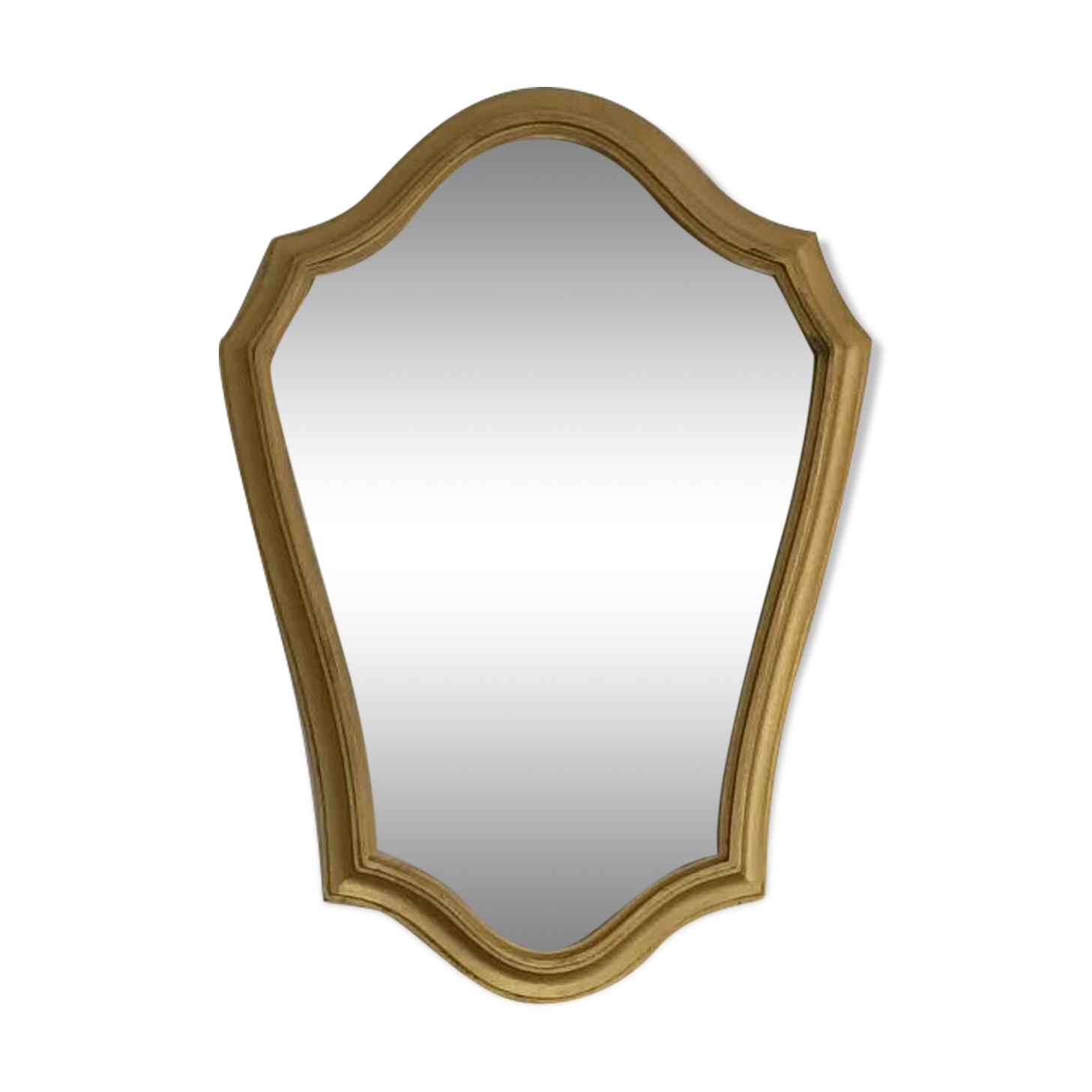 Golden wooden mirror, 28x41 cm