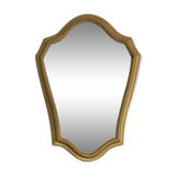 Miroir doré en bois, 28x41 cm
