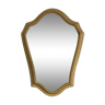 Miroir doré en bois, 28x41 cm