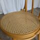 Set of 2 Thonet Style Bentwood Chairs with Cane Seat / Mid-Century Dining F