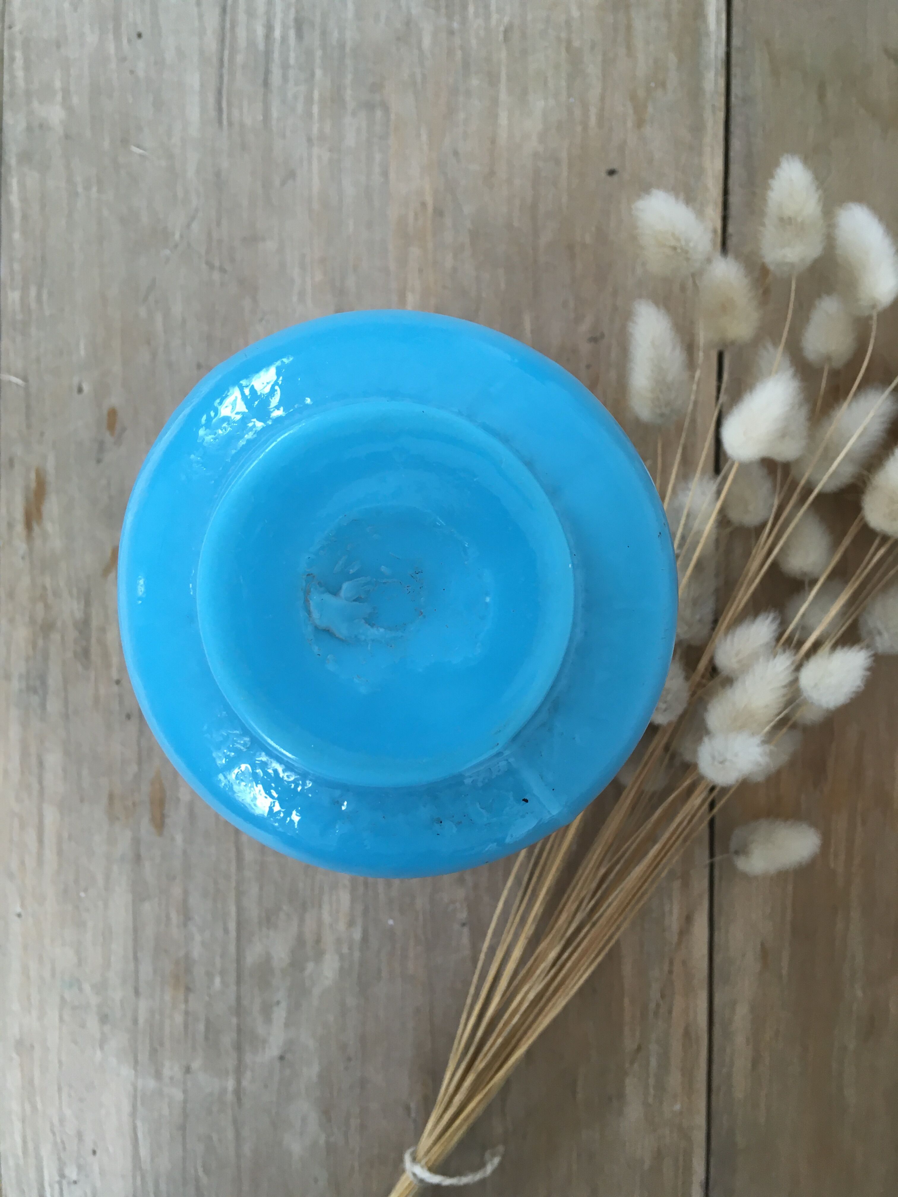 Pair of turquoise blue opaline vases