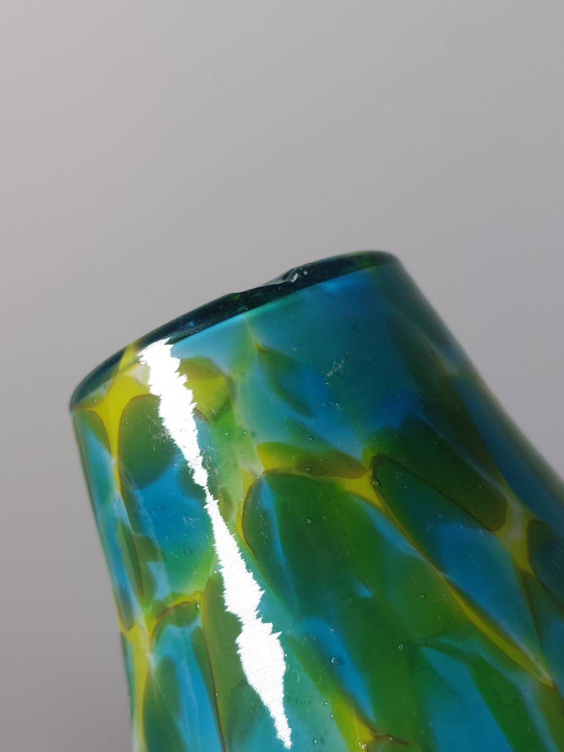 Small vintage Murano glass vase from the 1950s.
