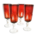 4 flutes "Gothic" Cristal d'Arques