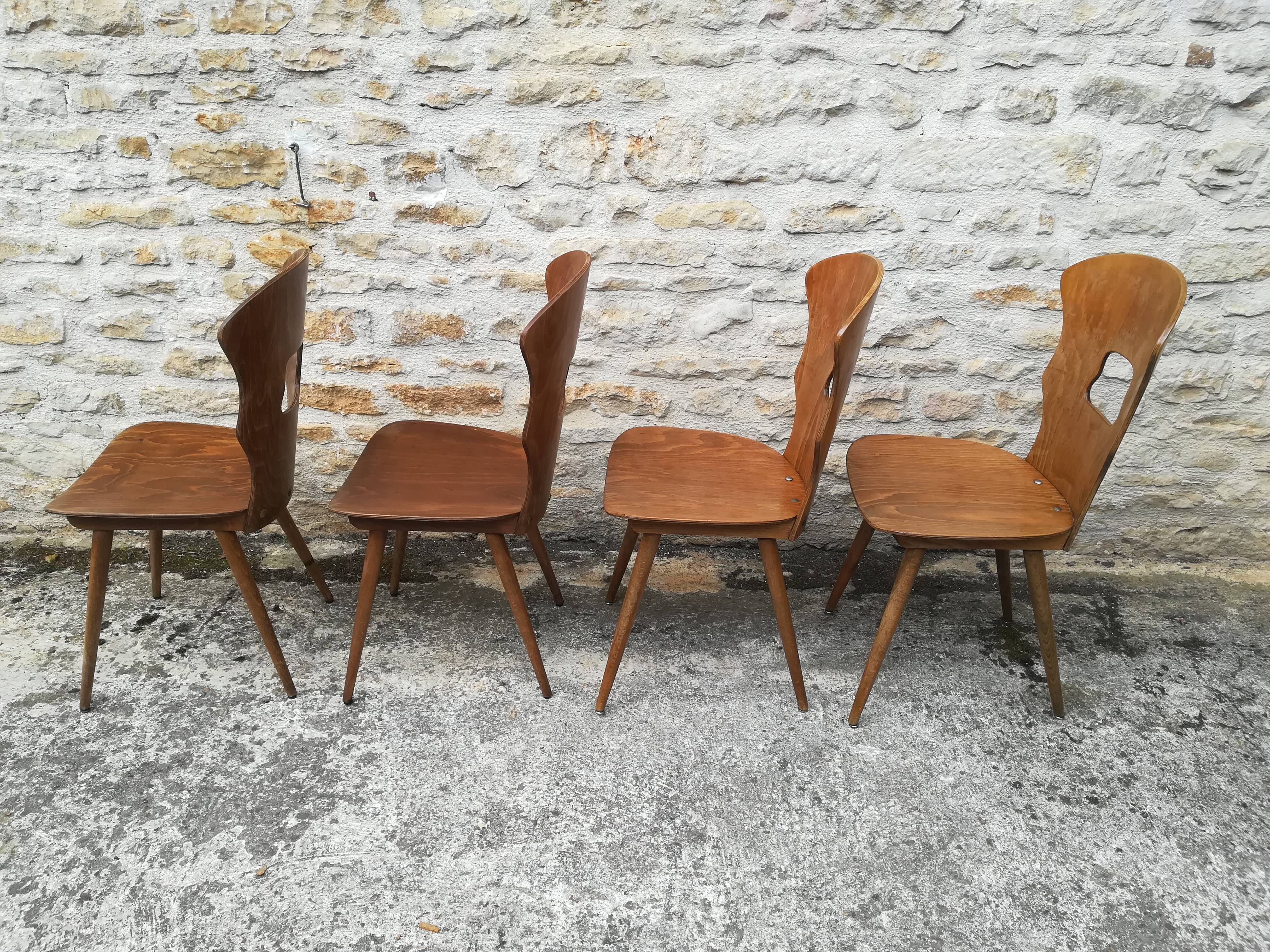 mismatched bistro chairs