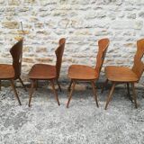 mismatched bistro chairs