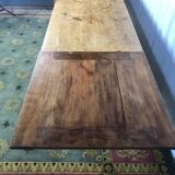 Farm table with built-in extensions 336 cm