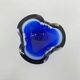 Mid-century design set of 6 blue Murano glass bowls, 1970s