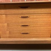 Enfilade en teck par Henry Walter Klein pour Bramin, Danemark années 60