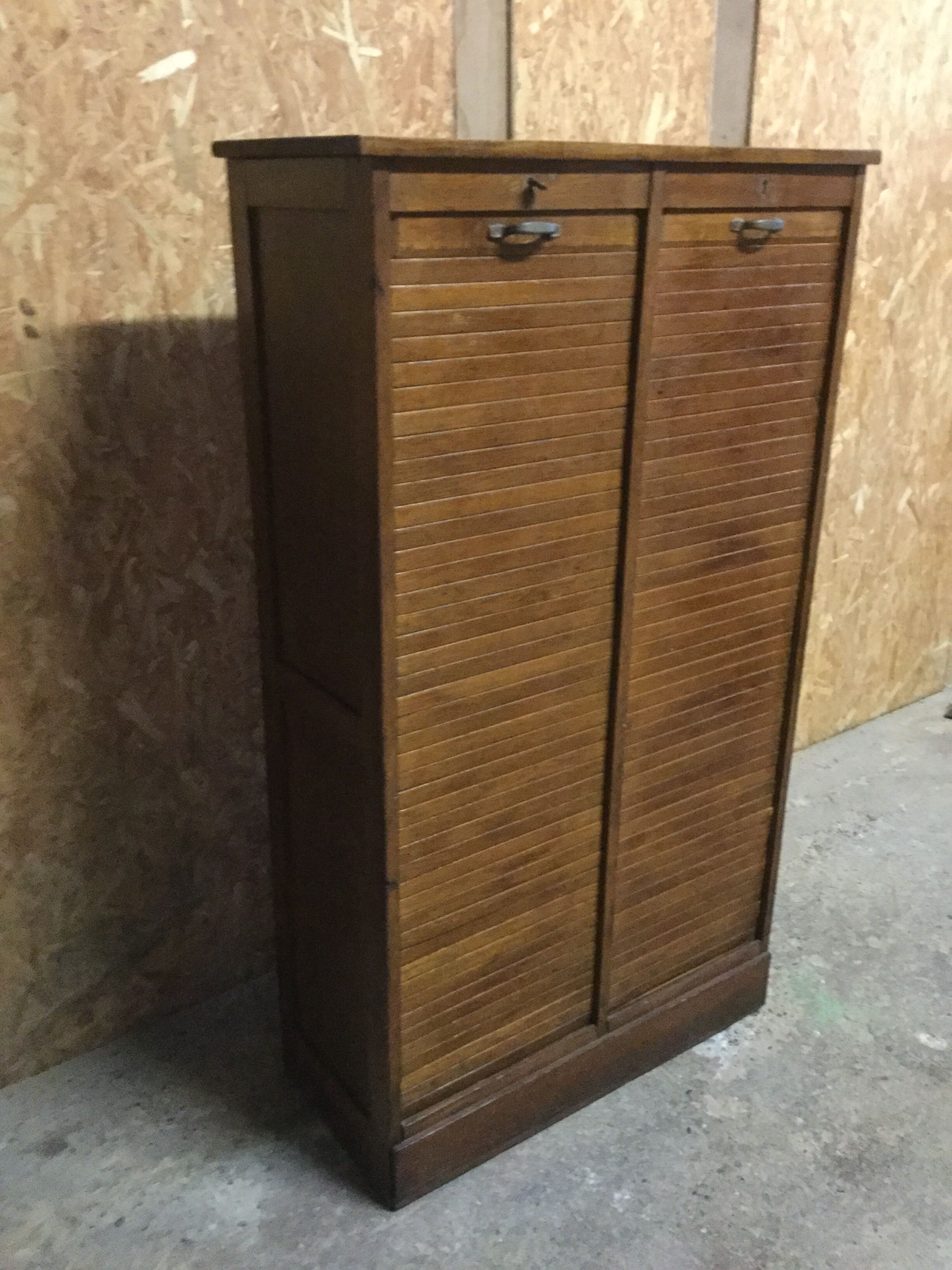 Furniture with double curtains