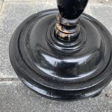 Pair of blackened wooden lampposts Napoleon III