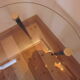 Glass tripod side table