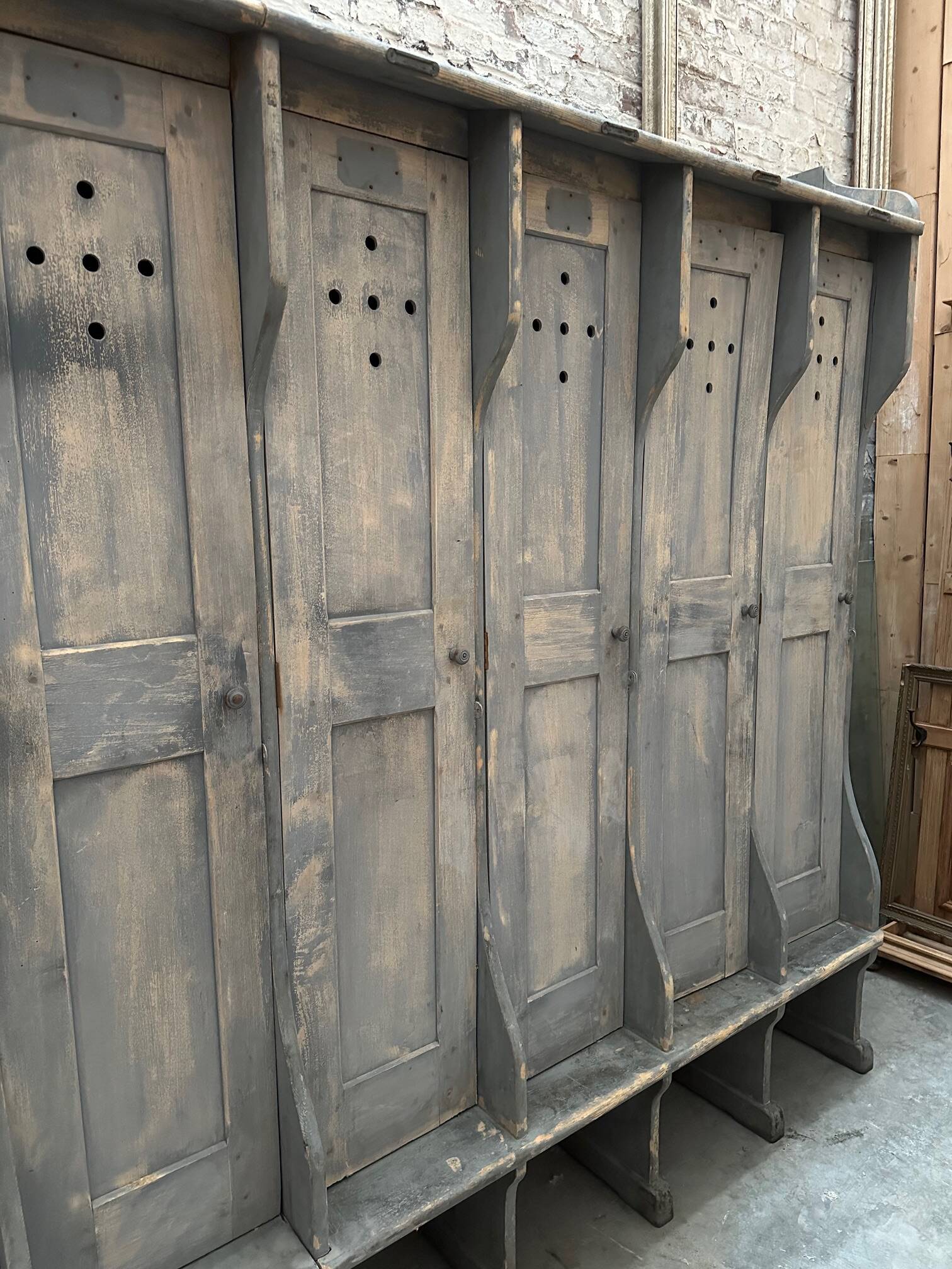 Workshop locker room, early 20th century