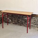 Bureau double deux places d'écolier 1970