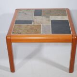 Teak Mosaic Side Table by Sallingboe Jellin 1970s