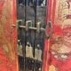 Lacquered Cabinet with Chinese Decorations, France, Art Deco, circa 1940