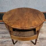 Louis XVI period marquetry bouillotte table, circa 1790-1800