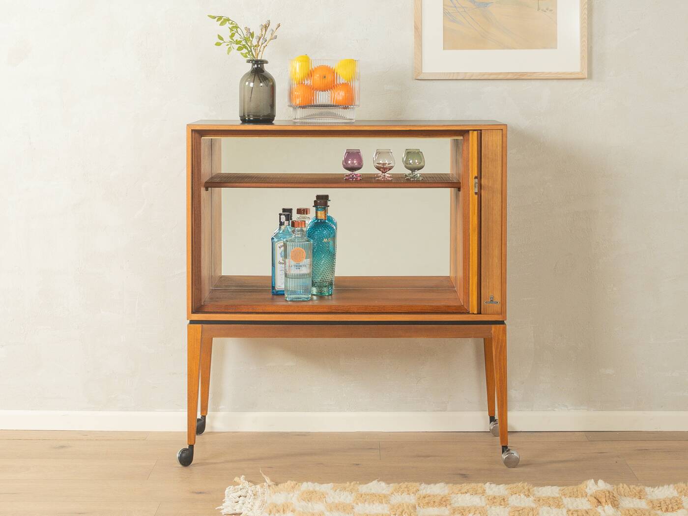 Exclusive bar cabinet (former GRUNDIG TV cabinet) from the 1960s