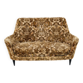 Mid-century Modern Italian Curved Small Sofa 1950s