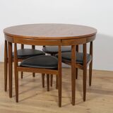 Mid-Century Teak Dining Table and Chairs Set by Hans Olsen for Frem Røjle, Denmark, 1950s, Set of 5