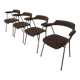 Mid-century modern dining armchairs - 70s niko kralj stol kamnik - set of 4