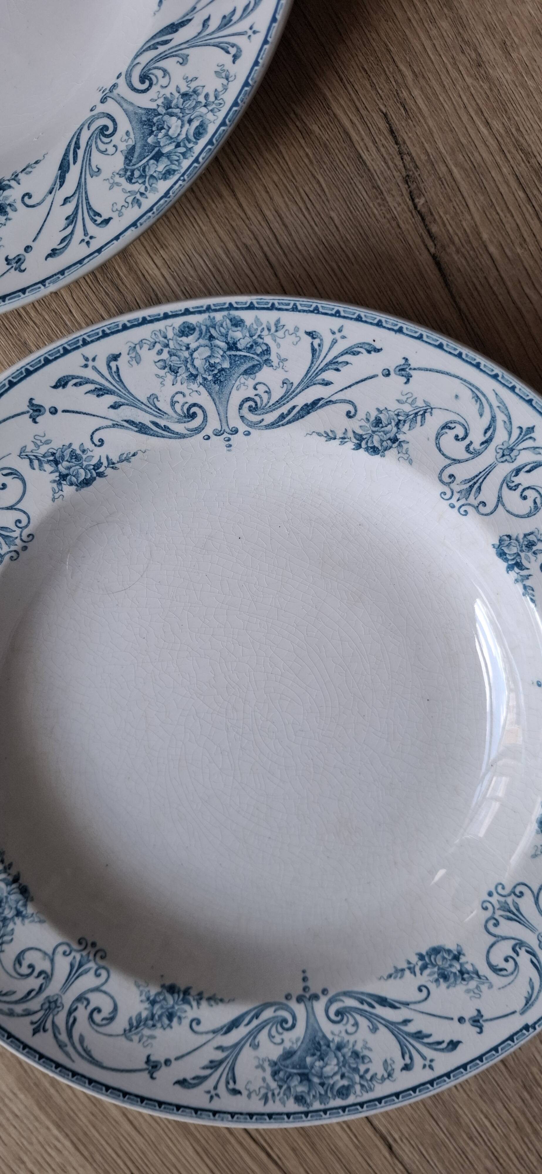 Set 4 assiettes Louis XVI BFK 1920