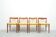 Danish vintage teak dining chairs by HW Klein for Bramin, set of 4