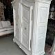 Two-door painted wardrobe, Louis XIV style, Alsatian regional work.