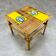 Roger Capron coffee table in ceramic and rattan, fish model