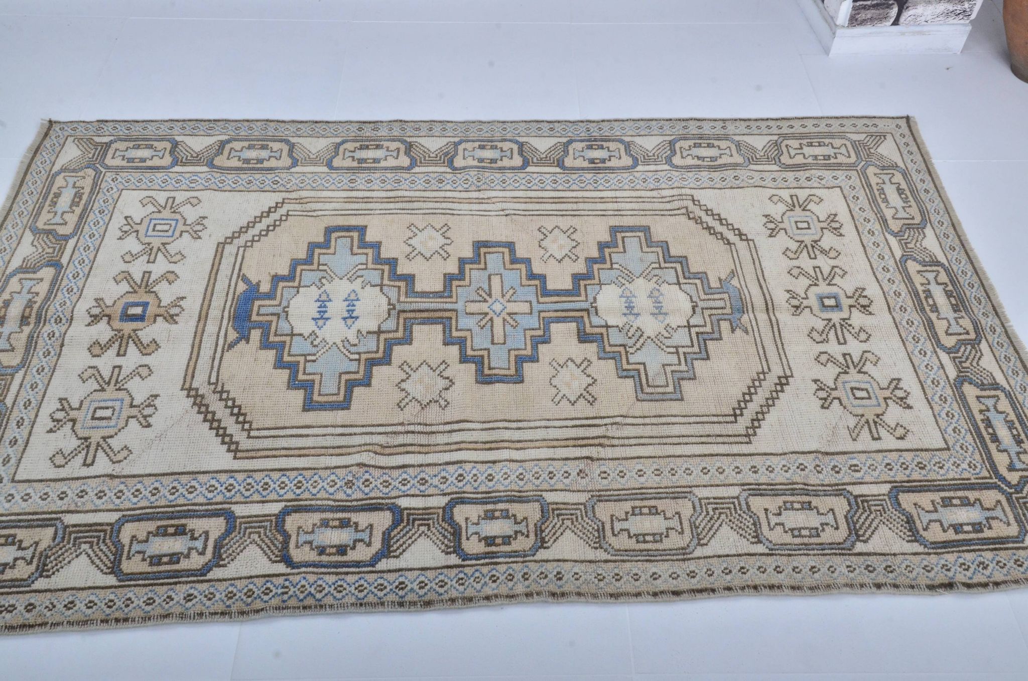 Tapis fait main Oushak turc sku 3559