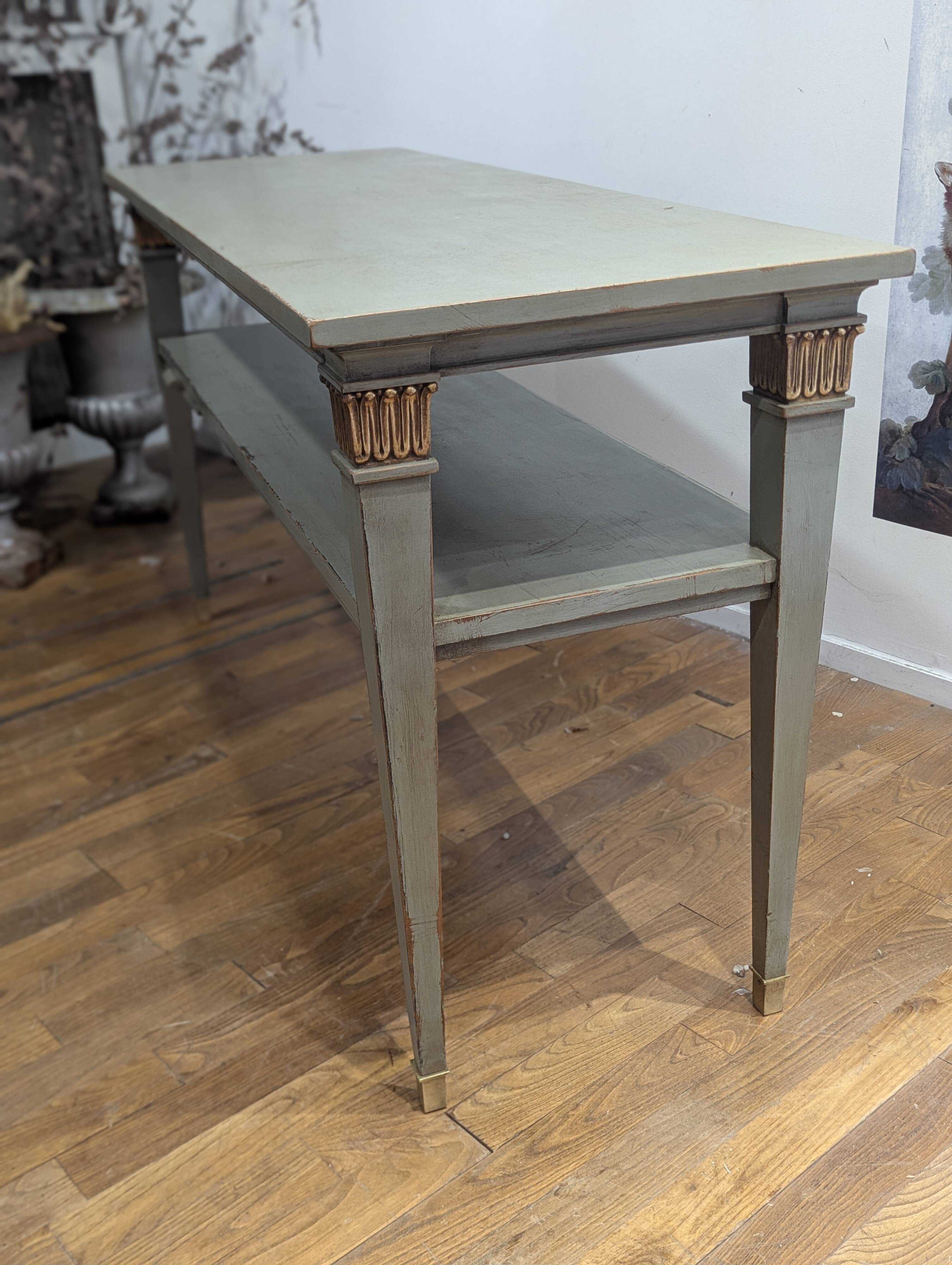 Console directoire patinée