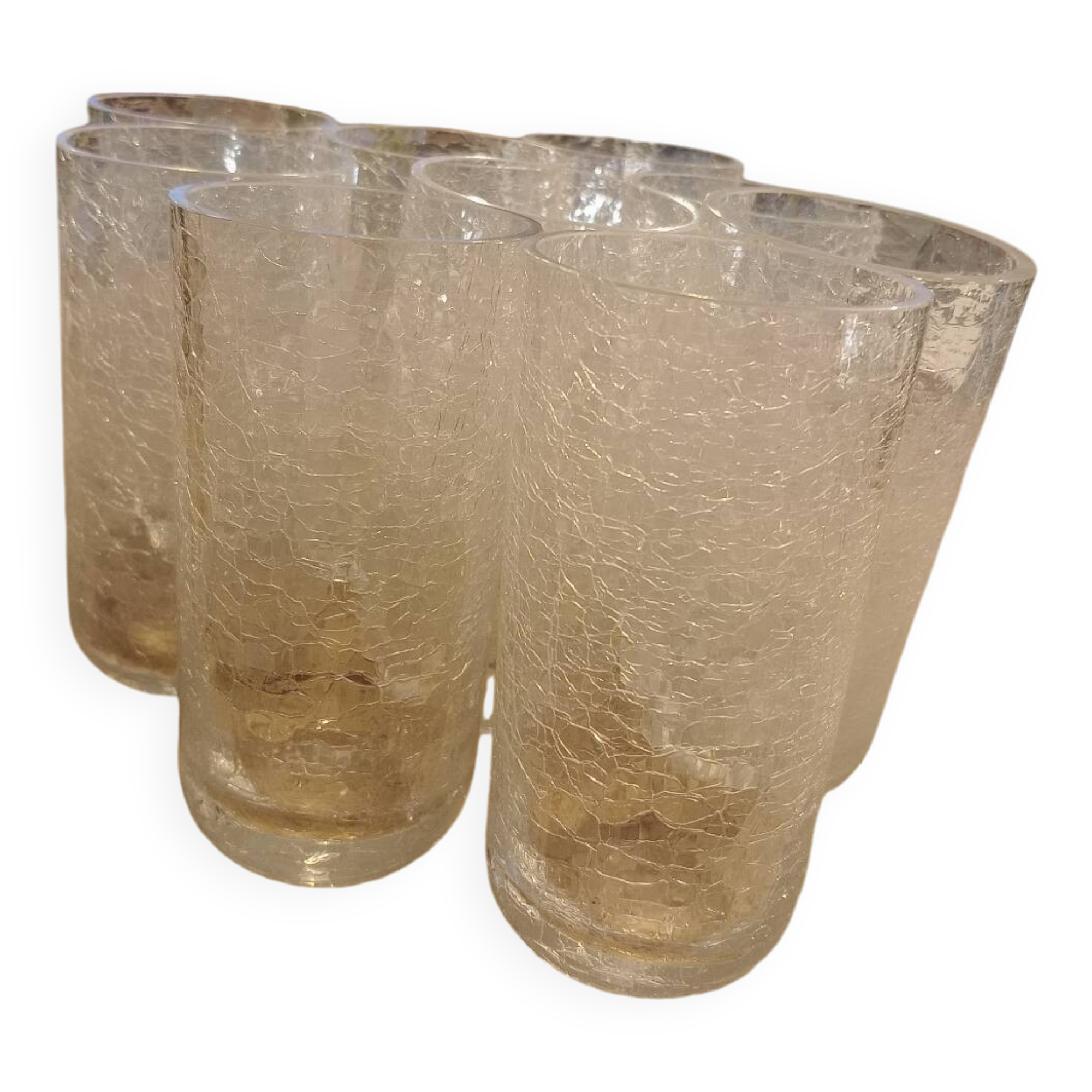 9 frosted effect 60s glasses