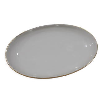 Small oval porcelain dish fürstenberg cream golden edging