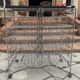 Vintage rolling cart dessert trolley