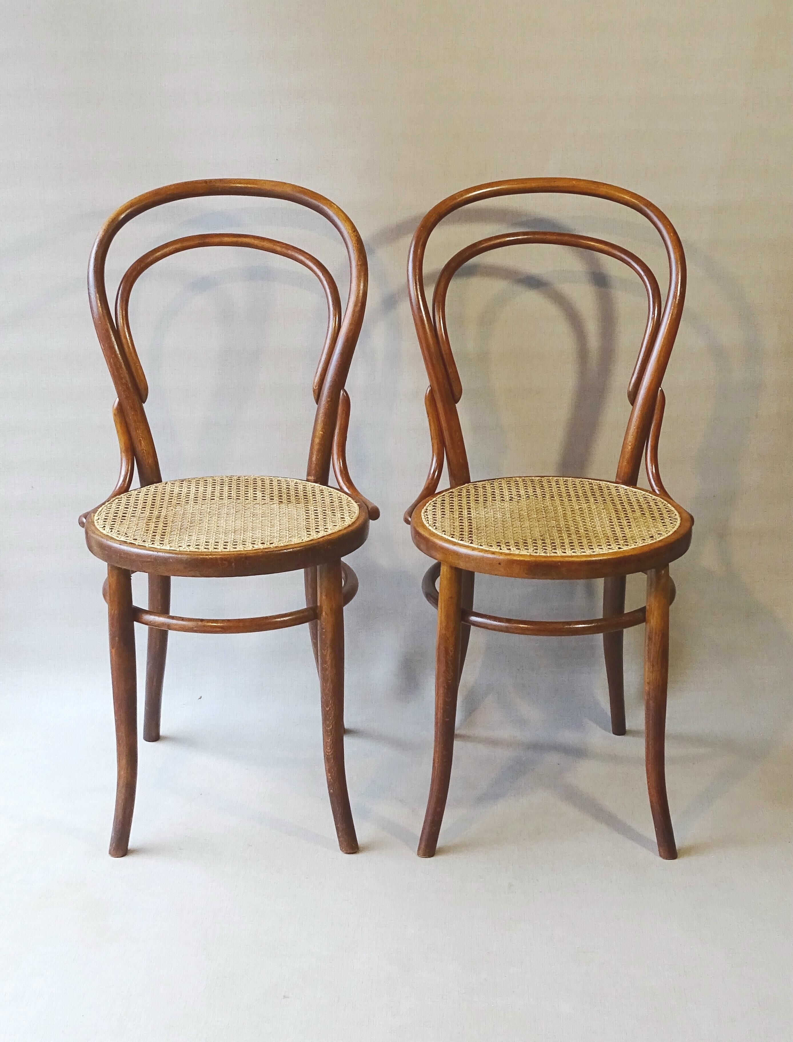 Two chairs turpe n°14 bistrot 1900 cans
