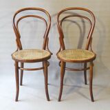 Two chairs turpe n°14 bistrot 1900 cans