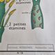 Double-sided educational poster Le Coquelicot - La Giroflée, Rossignol, 60s