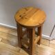 Tabouret sellette en pin années 70