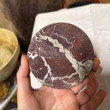 red brown marble ashtray